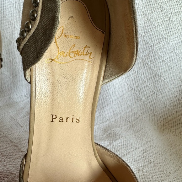 Christian Louboutin Henry D'Orsay Pumps Size US 8.5/EU 39 - Picture 10 of 12